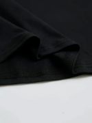 Baskılı Oversize Bisiklet Yaka T-shirt - Siyah resmi